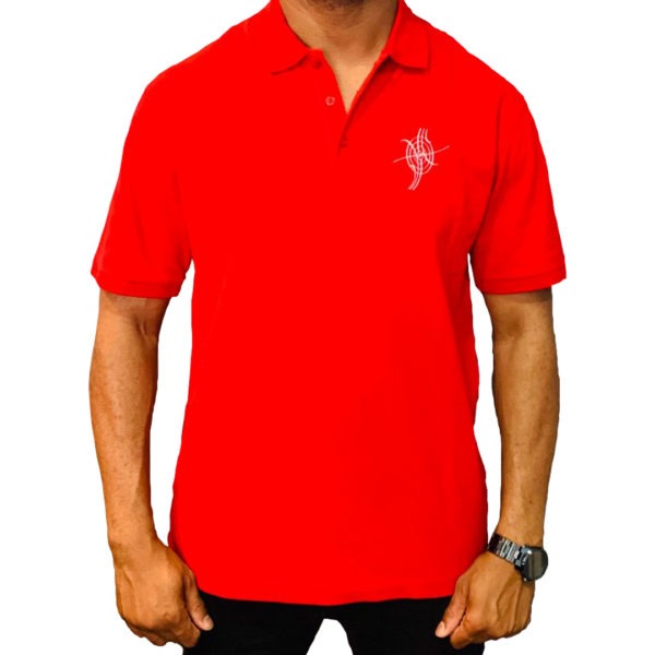 Zero is Valuable Men’s Polo Shirt | Apple Red